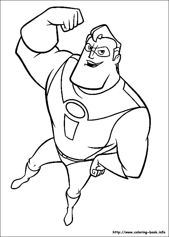 The Incredibles coloring picture